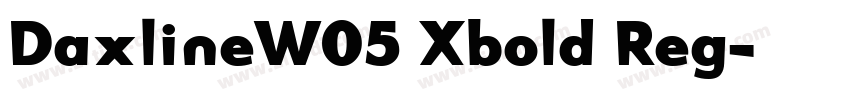DaxlineW05 Xbold Reg字体转换